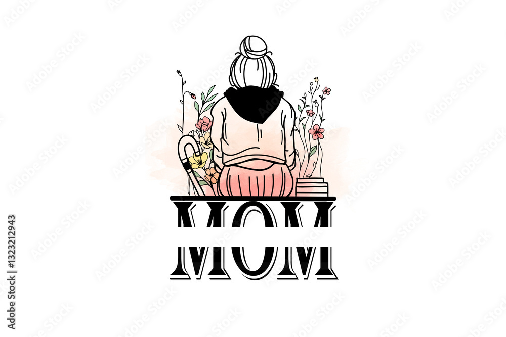 Mom, Mother's Day PNG Sublimation Design Mom, Mother's Day PNG Sublimation Design