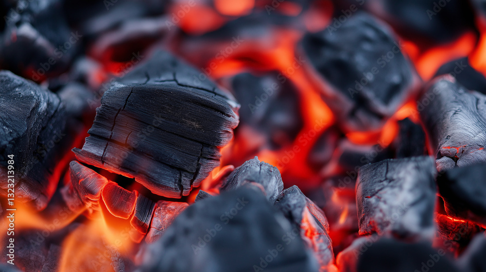 A close-up of blackened charcoal with glowing orange embers, symbolizing heat, fire, or intense energy. A close-up of blackened charcoal with glowing orange embers, symbolizing heat, fire, or intense energy.