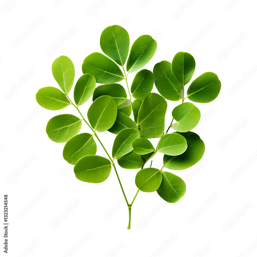 Obraz premium Moringa Leaves Isolated on transparent background