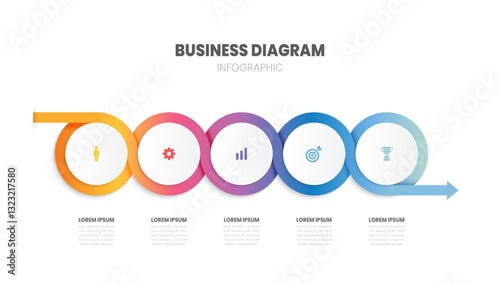 Infographic paper label timelines template with diagrams for business. vector illustration.