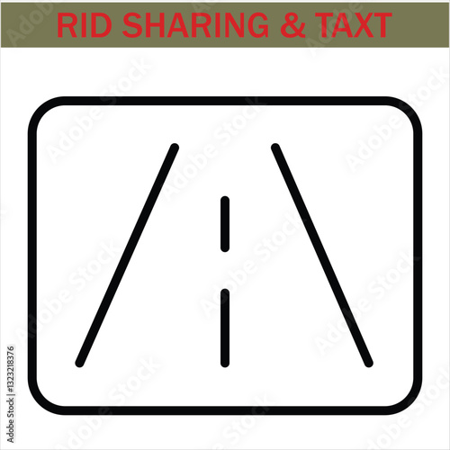 car-sharing Icon. Simple line art style icons pack. Car and rent simple minimal thin icons. Related car rent, repair, transport, and travel. Editable stroke. illustration. Vector icons. eps 10.