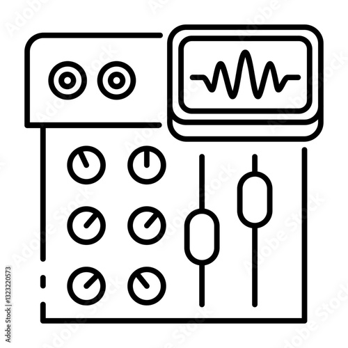 This Digital Soundboard icon is suitable for Audio, Music, etc