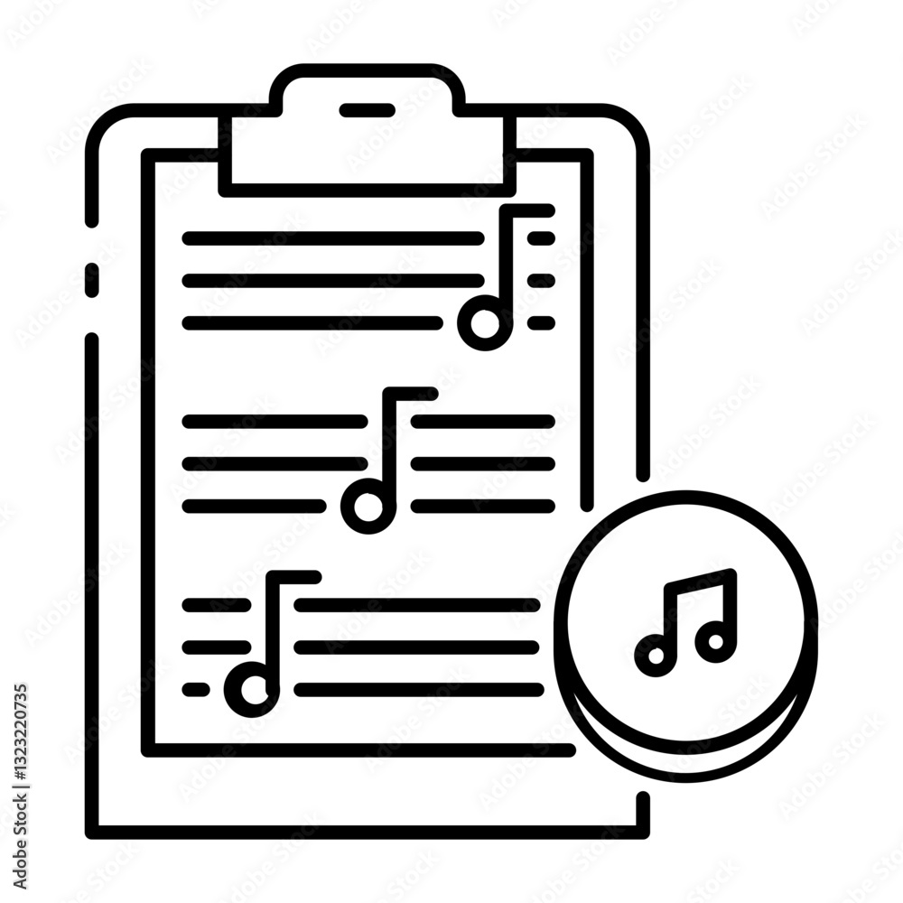 This Music Sheet icon is suitable for Audio, Music, etc This Music Sheet icon is suitable for Audio, Music, etc