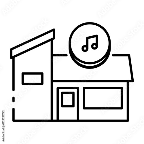 This Music Studio icon is suitable for Audio, Music, etc