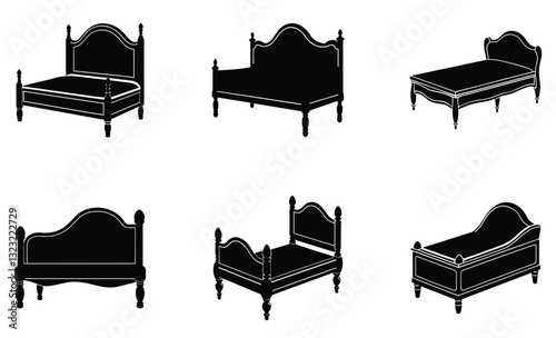Footboard silhouette vector