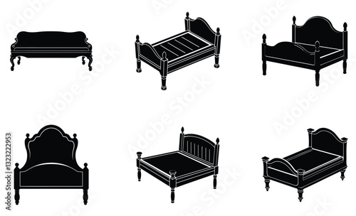 Footboard silhouette vector