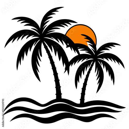 palm tree silhouette
