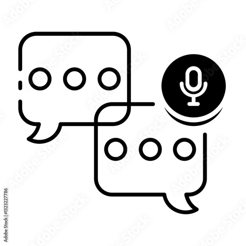 This Podcast icon is suitable for Audio, Music, etc