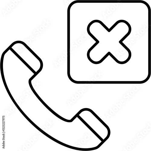 Incoming Call Rejected Icon