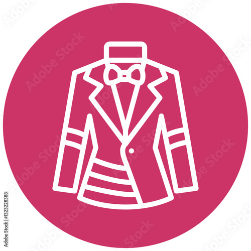 Vector Design Wedding Men Suit Icon Style