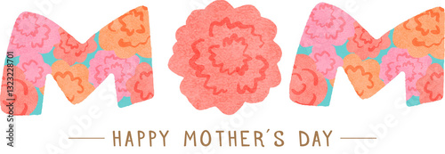 Hand drawn Happy mother's day