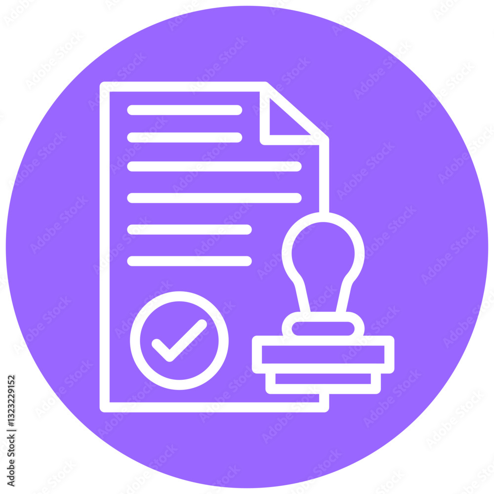 Obraz premium Vector Design Stamped Icon Style