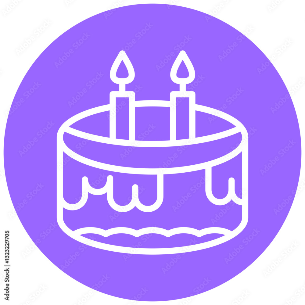 Vector Design Cake Icon Style Vector Design Cake Icon Style
