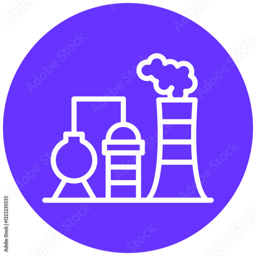 Vector Design Refinery Icon Style