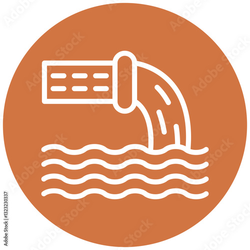 Vector Design Waste Water Icon Style