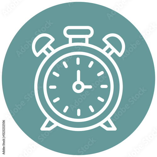 Vector Design Alarm Clock Icon Style