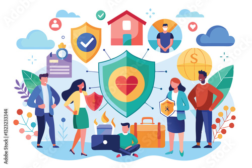 Community members come together to promote support and protection through charitable organizations, Support and protection from charitable organizations,