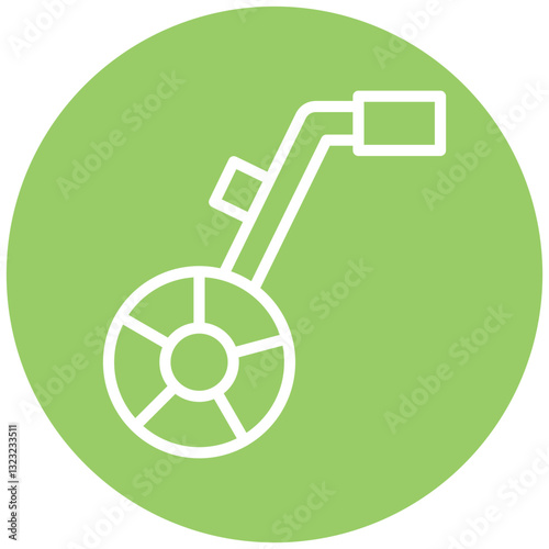 Measuring Wheel Vector Design Icon Style