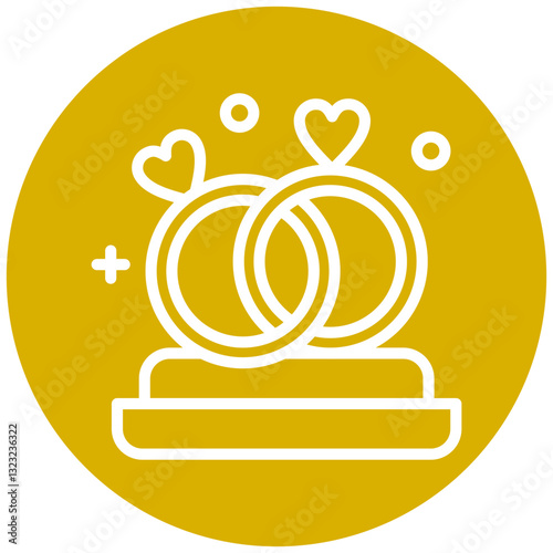 Proposal Ring Vector Design Icon Style
