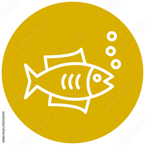 Tuna Vector Design Icon Style