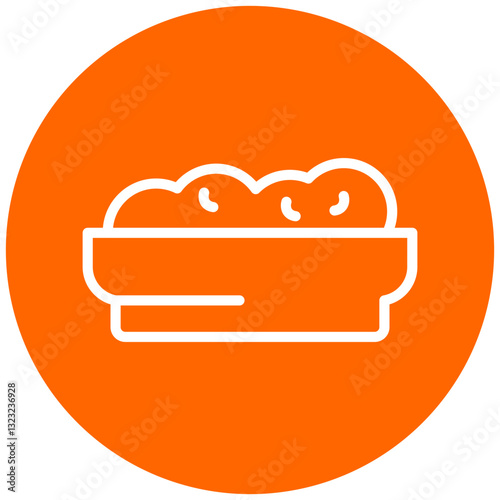 Cottage Cheese Vector Design Icon Style