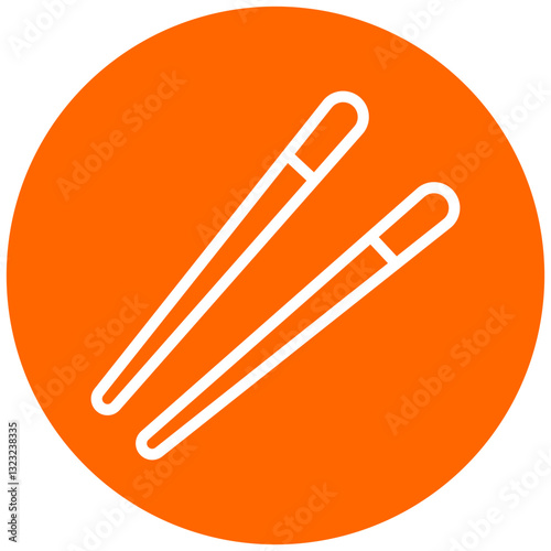 Vector Design Chopsticks Icon Style