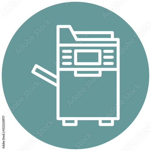 Vector Design Photocopier Icon Style