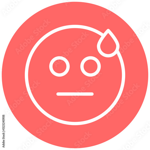 Vector Design Embarrassed Icon Style