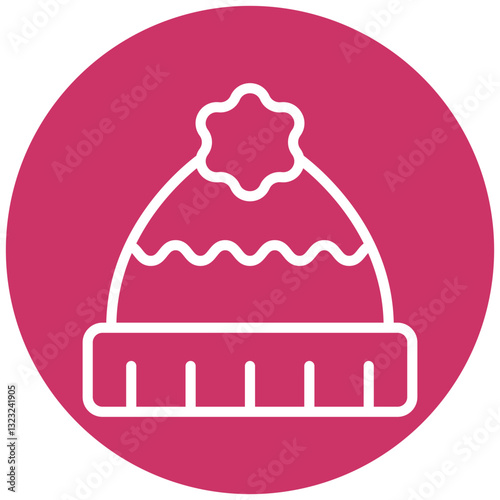 Vector Design Winter Hat Icon Style