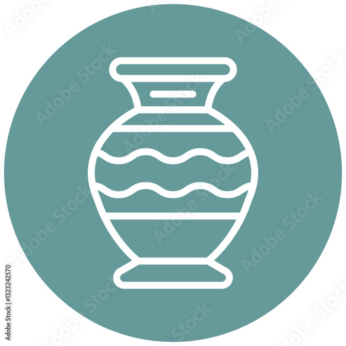 Vector Design Vase Icon Style