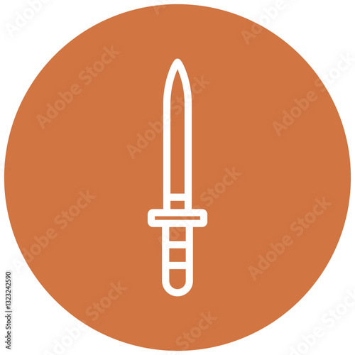 Vector Design Dagger Icon Style