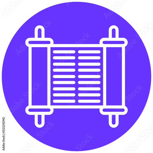 Vector Design Torah Icon Style