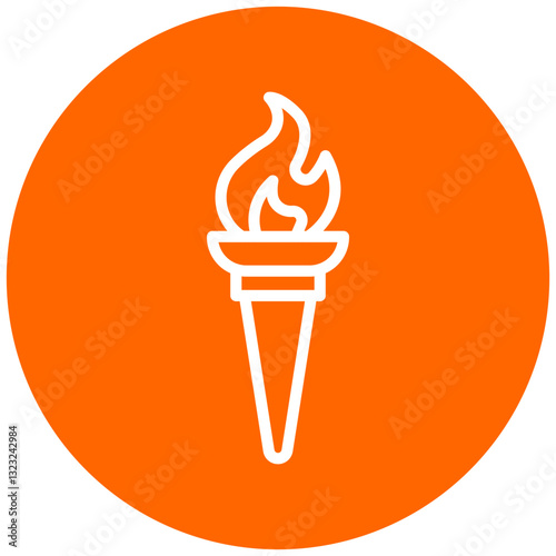 Vector Design Torch Icon Style