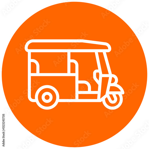 Vector Design Tuk Tuk Icon Style