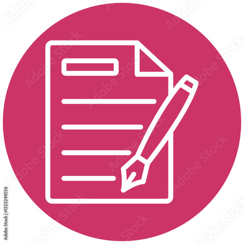 Vector Design Essay Icon Style