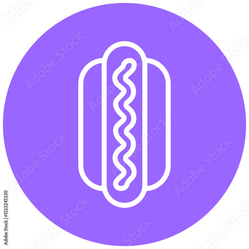 Vector Design Hot Dog Icon Style