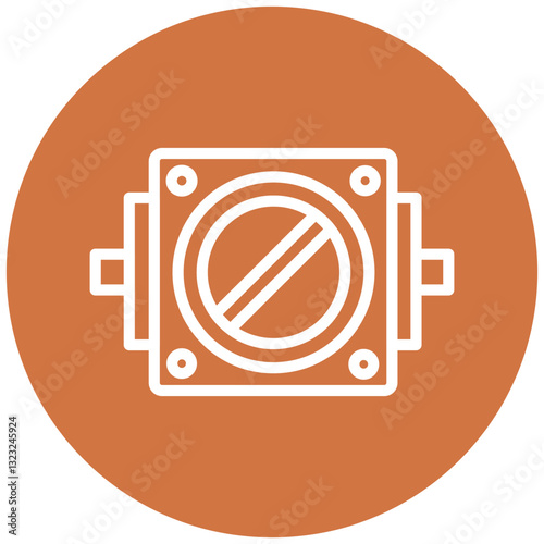 Vector Design Throttle Plate Icon Style