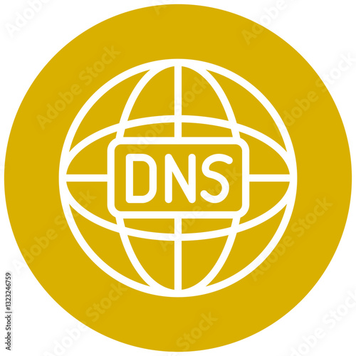 Vector Design DNS Icon Style