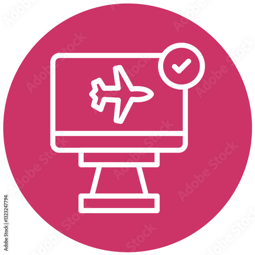 Vector Design Check In Icon Style