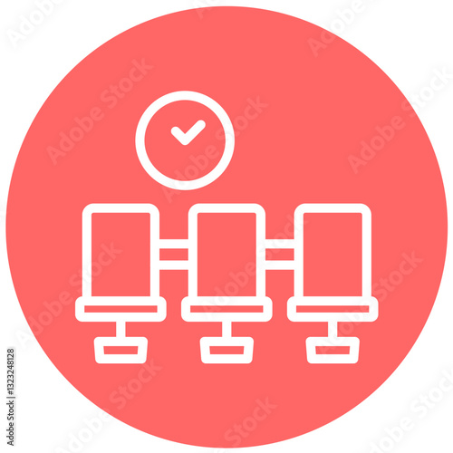 Vector Design Waiting Room Icon Style