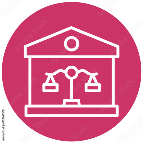 Vector Design Property Law Icon Style