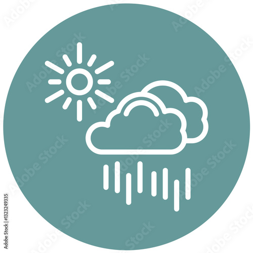 Vector Design Drizzle Icon Style