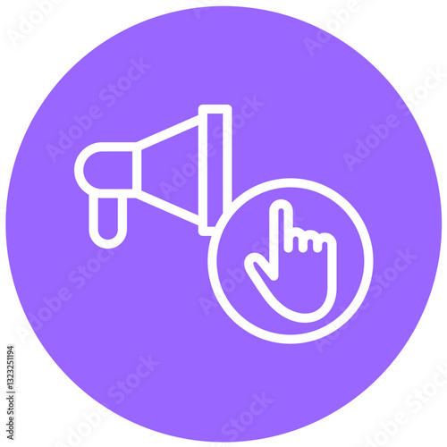 Vector Design Ad Blocker Icon Style