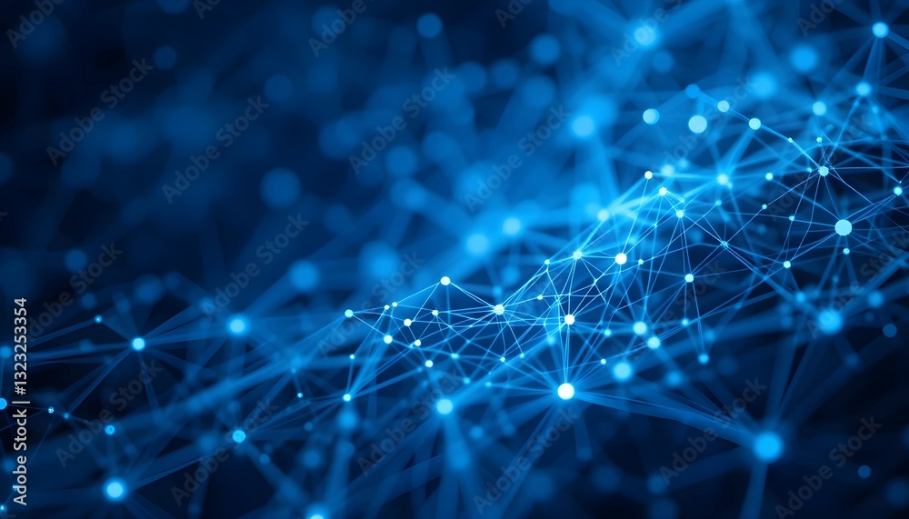 Obraz premium abstract blue background with sparkles