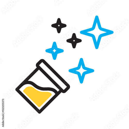 Vector multi color icon for Glitter