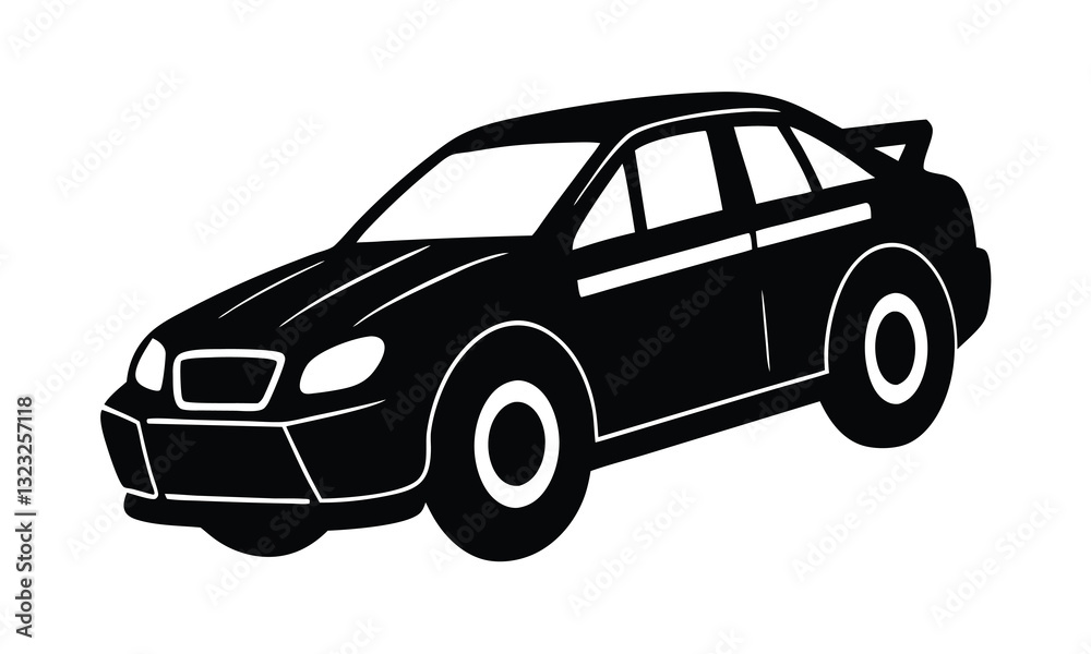 Fototapeta premium vector black car