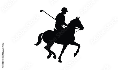 horse rider silhouette