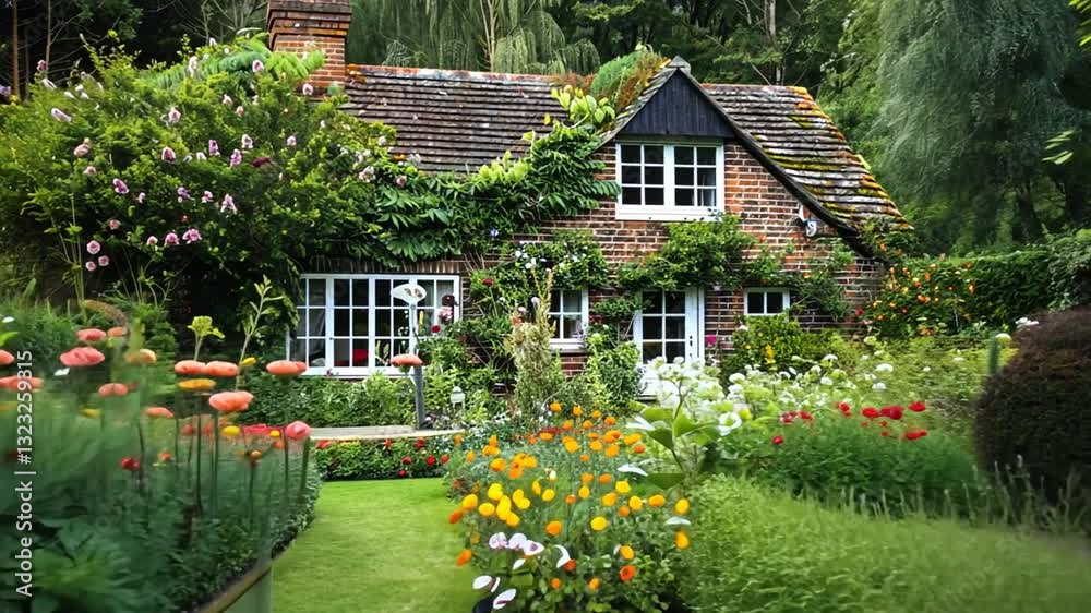 Traditionelles Landhaus mit liebevoll gepflegtem Garten