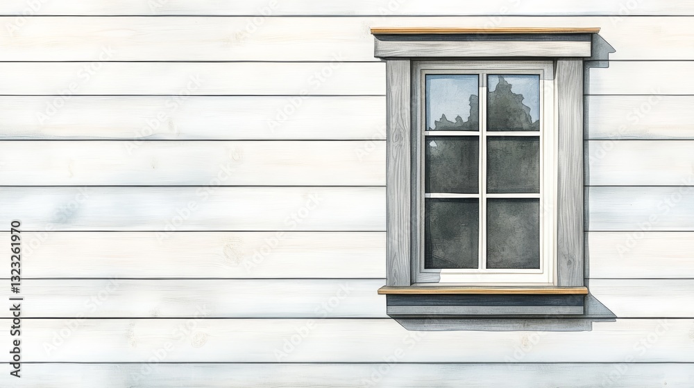 Close Up of Neutral Colored Wooden Walls of a House Exterior with Clean Lines and Watercolor Effects Close Up of Neutral Colored Wooden Walls of a House Exterior with Clean Lines and Watercolor Effects