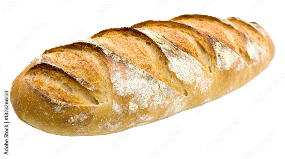 Freshly baked loaf of bread isolated on transparent background Freshly baked loaf of bread isolated on transparent background